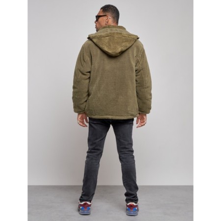 Plush jacket men's, size 52, khaki color-3