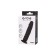 Anal phallimitator A-Toys Arkn, silicone, black color, 14 cm