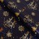 Glossy packaging paper "Deer in gold", 70 x 100 cm