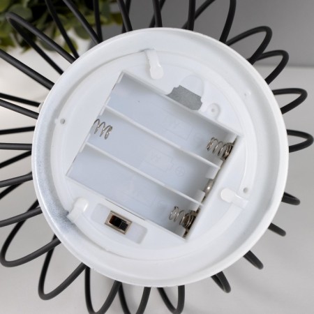 Night -core jug loft LED from batteries 3AAA Black 12x12x19 cm Risalux-6