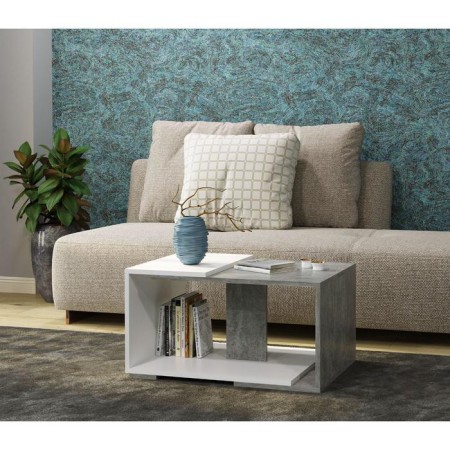 CHARTE CHETER table, 700x500x350, concrete/white