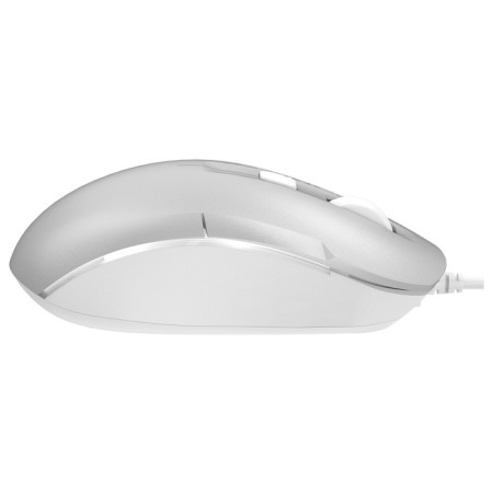 Mouse A4Tech FSTYLER FM26 silver/white optical (2000DPI) USB for a laptop (4but)-4