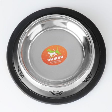 A bowl with a non -slip base with a print, 235 ml-2