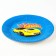 Disposable paper plate "Happy birthday" racer, 18 cm