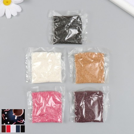 Colored sand set No. 10, 5 colors, 20 g each