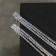 Clips "ice" classic, white color in silver