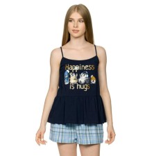 A set of T-shirts and a woman’s short, size XS, dark blue color
