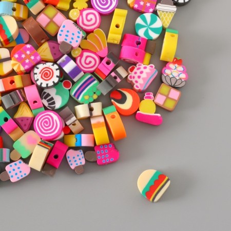 Beads rubber figured "sweets" mix, units. 500 pcs.-2