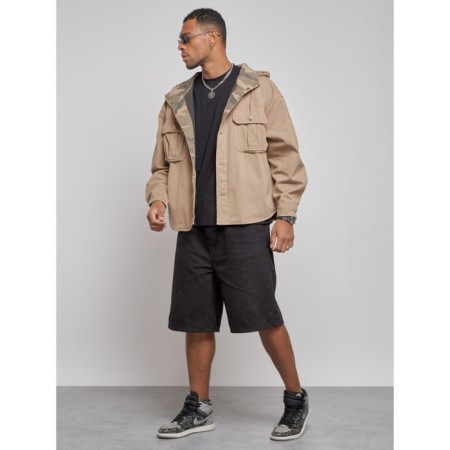 Jeaning jacket men's, size 50, beige color-1