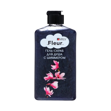 Milv "Fleur" shower gel-scrub, 340 ml