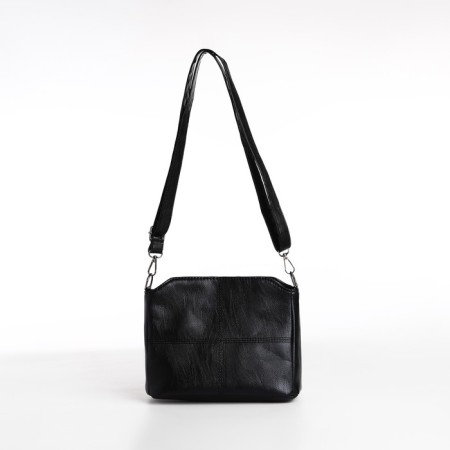 Bag Cross-Bodi with a zipper, black color