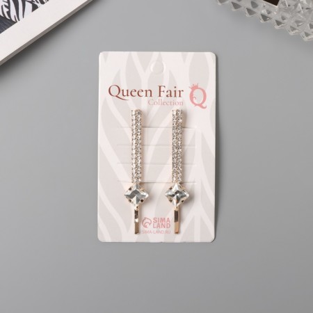 Invisibility for hair "Dilis" (set 2 pcs) grace, 5.5 cm, gold-2