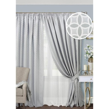 Set of curtains on braid LubaWA, size 400x270 cm, tulle - 450x270 cm