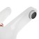 Zein Z3655 sink mixer, single-leaf, pouring height 9 cm, ABS plastic, white