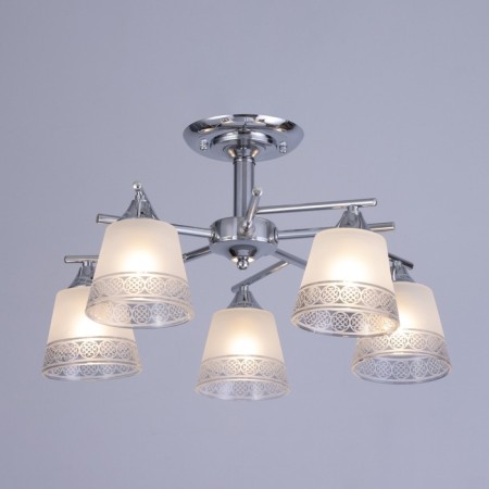 Lamp ceiling angel 52x52x27, 5x60W E27, chrome-1