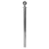 Silver fence stand Calligrata, height-95cm, diameter 5.1 cm, floor diameter-32cm