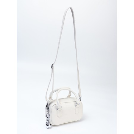 Women's bag, 20*9*12, lightning departure, belt lengths, white-1