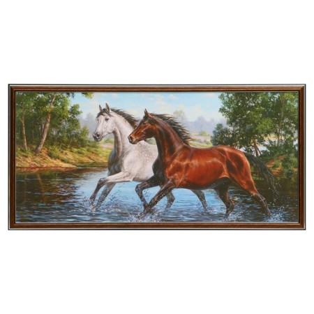 Picture "Horses" 30x70 (36*73) cm