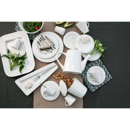 Porcelain dish for supply Magistro Rodos, 33.4 × 15.8 × 2.5 cm, white color-6