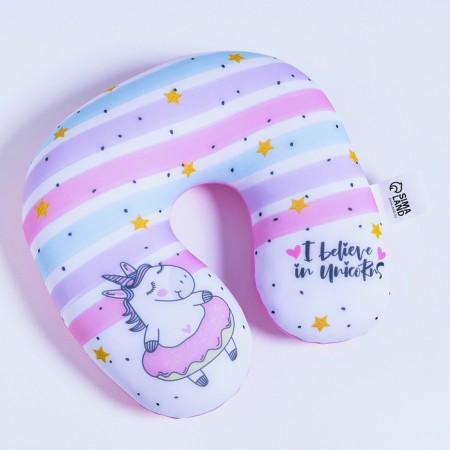 Children's pillow for travel Antistress "Striped Unicorn"-3