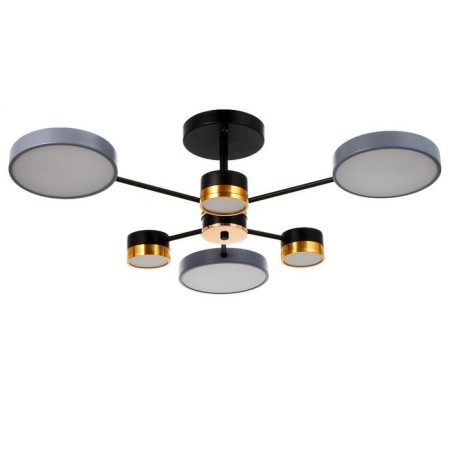 Chandelier 86507/6 LED 63W 3000-6000K Black-gold 72x72x23 cm Bayerlux-1