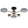 Chandelier 86507/6 LED 63W 3000-6000K Black-gold 72x72x23 cm Bayerlux