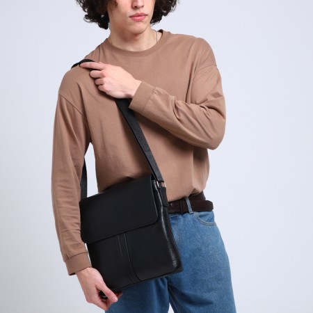 Male bag, black color-5