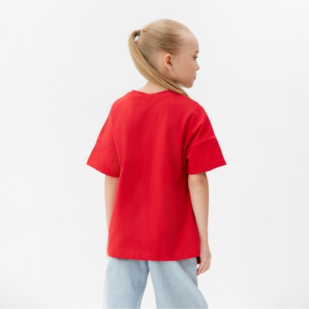 Children's Minaku T -shirt "Gummy Bear", red color, height 98 cm-2