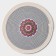 Serving napkin on the table “Mira”, D = 38 cm, gray color, Mix drawing