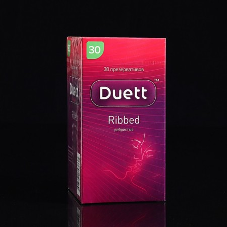 Duett Ribbed No. 30 condoms (K)