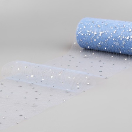 Fatin with sparkles, 15 cm, 11 ± 1 g/sq.m, 23 ± 1 m, blue color No. 21-1