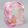 Box for cake, confectionery packaging, "pastel", 15 x 15 x 18 cm