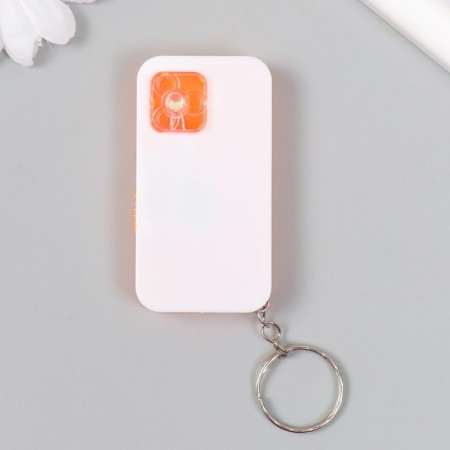 Light light on the ring "Phone. Chatik with girlfriend" shines mix 1x3.5x6.5 cm-3