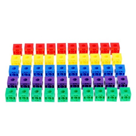 Educational set "Cubes-designer: Learning to count" with tasks, 50 cubes, in a package-2
