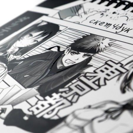 Sketchbook in a solid cover on the crest A5, 80 liters. 100 g/m "Anime. Comic "-3