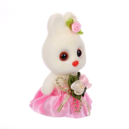 Foam toy "Bunny with flowers", 13 cm-2