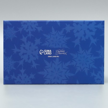 Folding box with bilateral application "Happy New Year" 16 x 10 x 10 cm, New Year-4