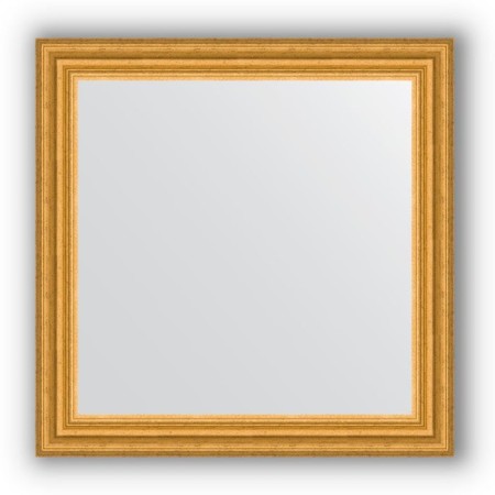 Mirror in the baguette frame - aged gold 67 mm, 66 x 66 cm, evoForm