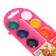 Honey watercolor ZHK "Flower", 12 colors, pink plastic case, without brush