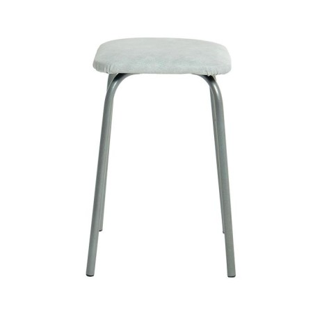 Star "economy" square, silver metallic/white marble-1