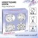 New Year's Christmas tree decoration for coloring, set 4 pcs, ball 5.5 cm, paints "Cold heart"