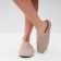 Women's slippers, size 40-41, beige color