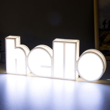 Hallow's nightlight Led usb from 3haa white batteries 36x13x4 cm Risalux