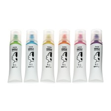 A set of markers-textbooks 6 pieces, 6 colors, mowed, tubes
