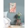 Carty clock is wall, interior "pink marble", smooth move, 57 x 35 x 4 cm