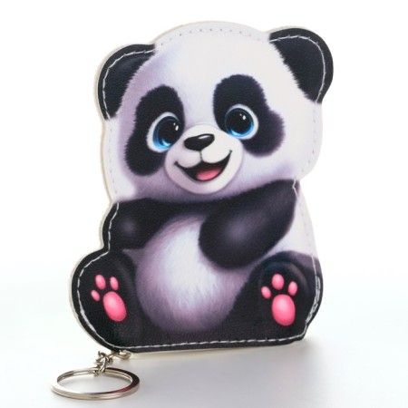 Children's wallet "Puffy panda", 8*11 cm-3