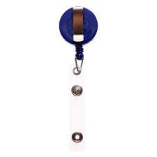 Badge holder, 75cm, loop, clip, blue