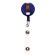 Badge holder, 75cm, loop, clip, blue