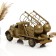 Mini-bar/stand for 2 bottles truck, green