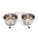 A set of 2 bowls on a stand, 2 x 225 ml